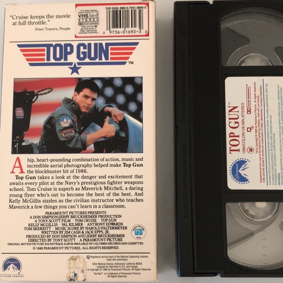 💙VHS - Top Gun - movie with Tom Cruise - Picture 3 of 3